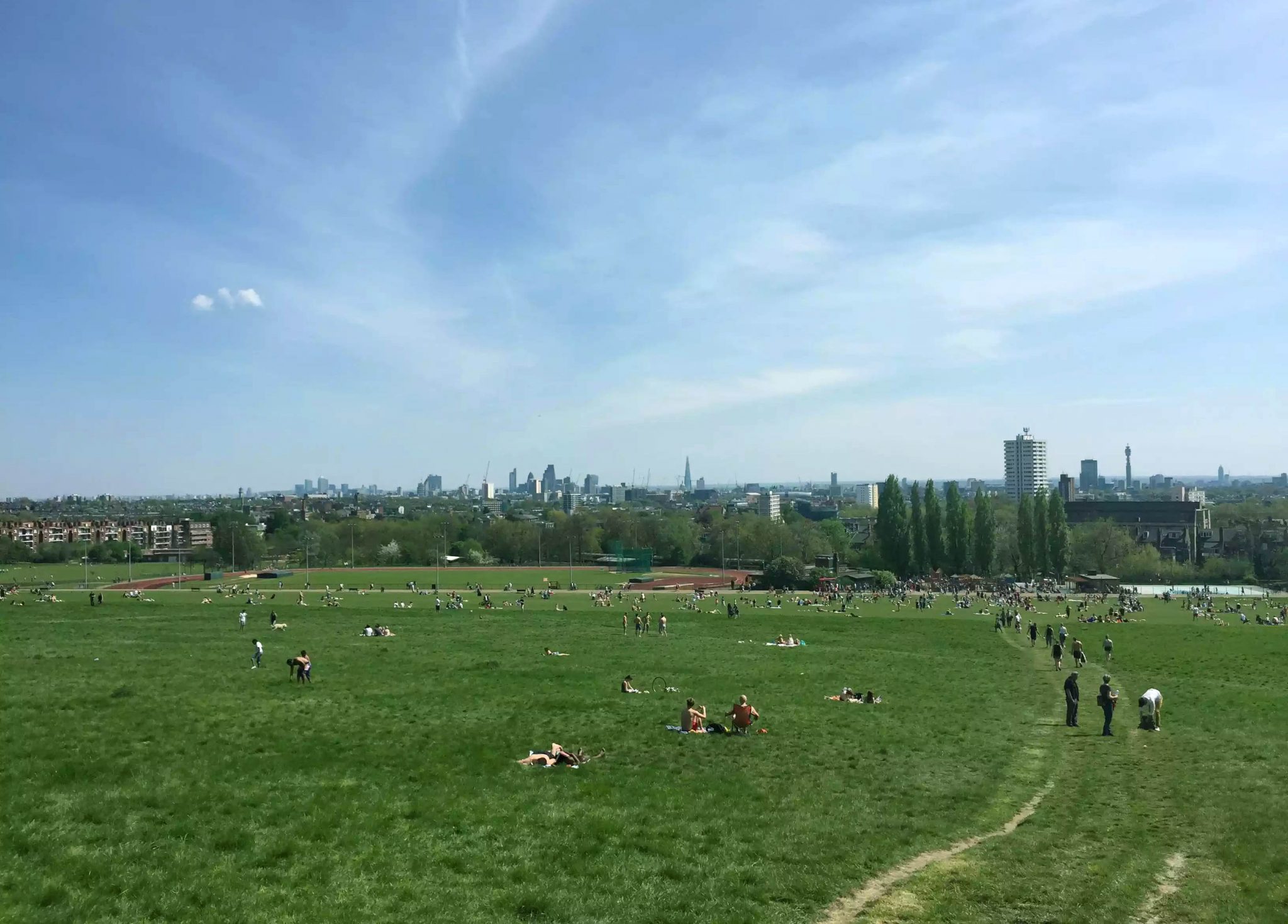 Hampstead Heath London Views Sunshine Park