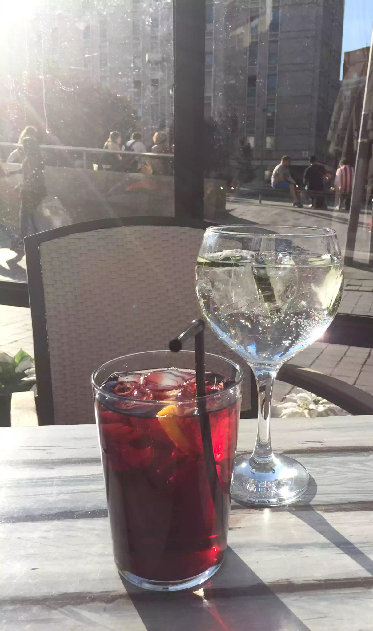 Sangria Sunshine Madrid Gin Drinks Terrace Bar