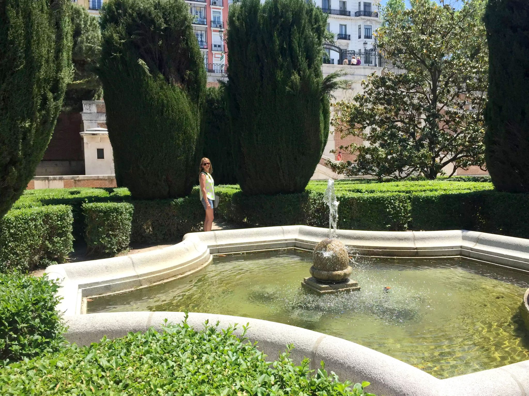 Madrid Sunshine Palcio Real de Madrid Walking Birthday Fountain Gardens Maze
