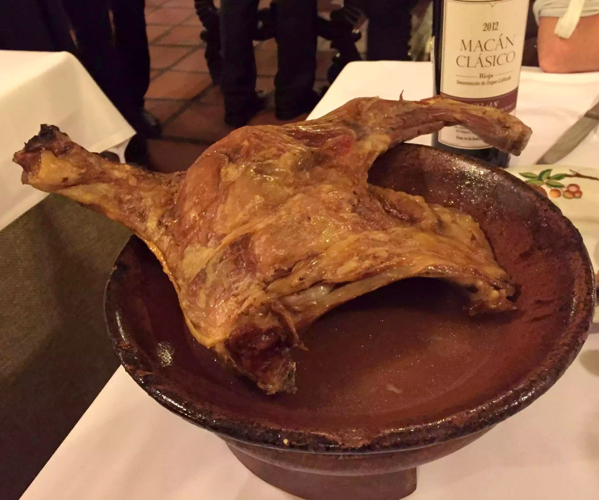 Posada de la Villa Madrid Dinner Restaurant Cava Baja Roast Lamb Speciality