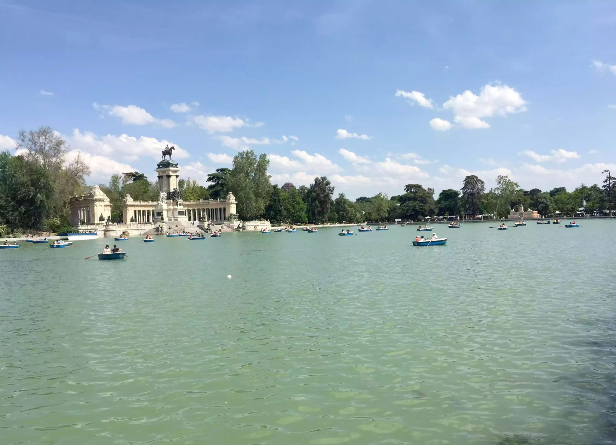 Palacio de Cristal Madrid Retiro Park Walk Sunshine Boating Lake Fountains