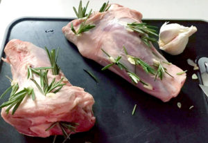 Garlic & Rosemary studded Lamb Shanks