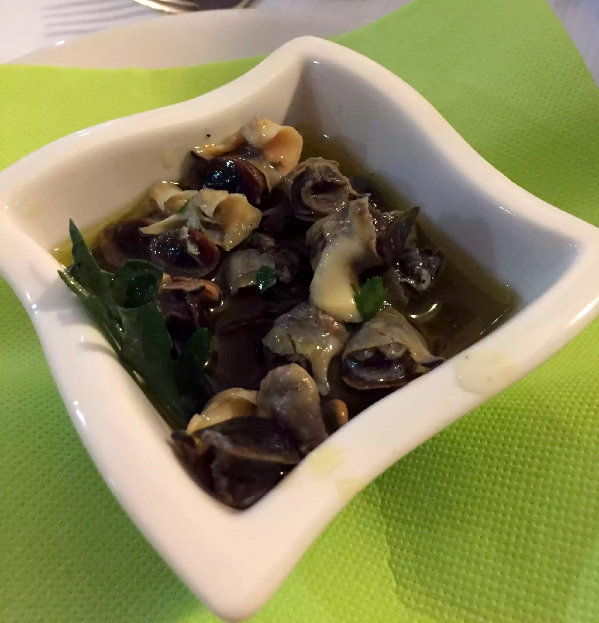Leporino Puglia La Camelia Dinner Restaurant Snails