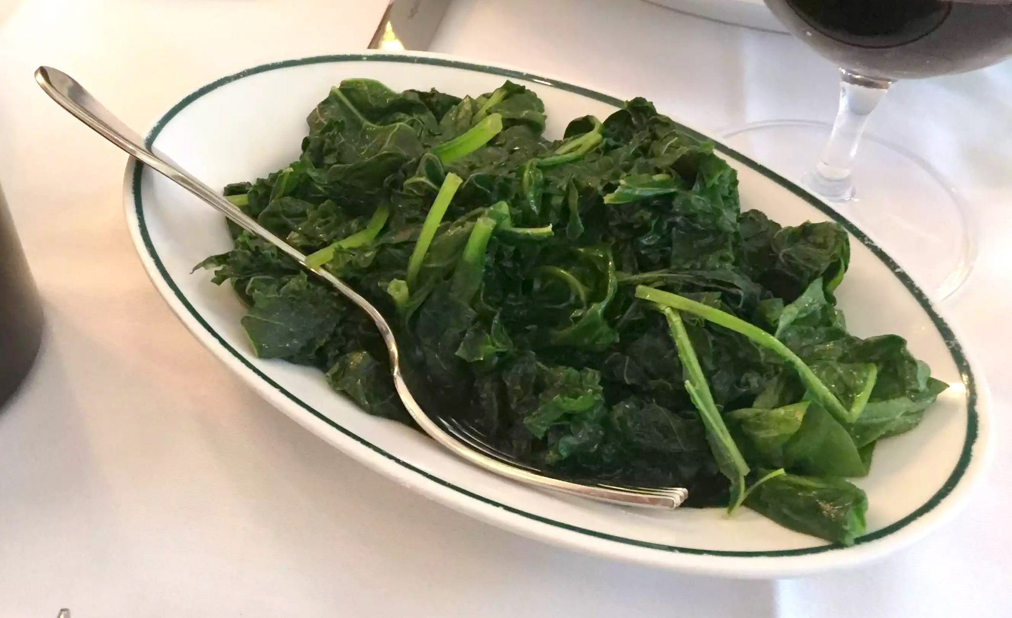 Ivy Cafe Restaurant Review Marylebone London Lunch Spinach Kale