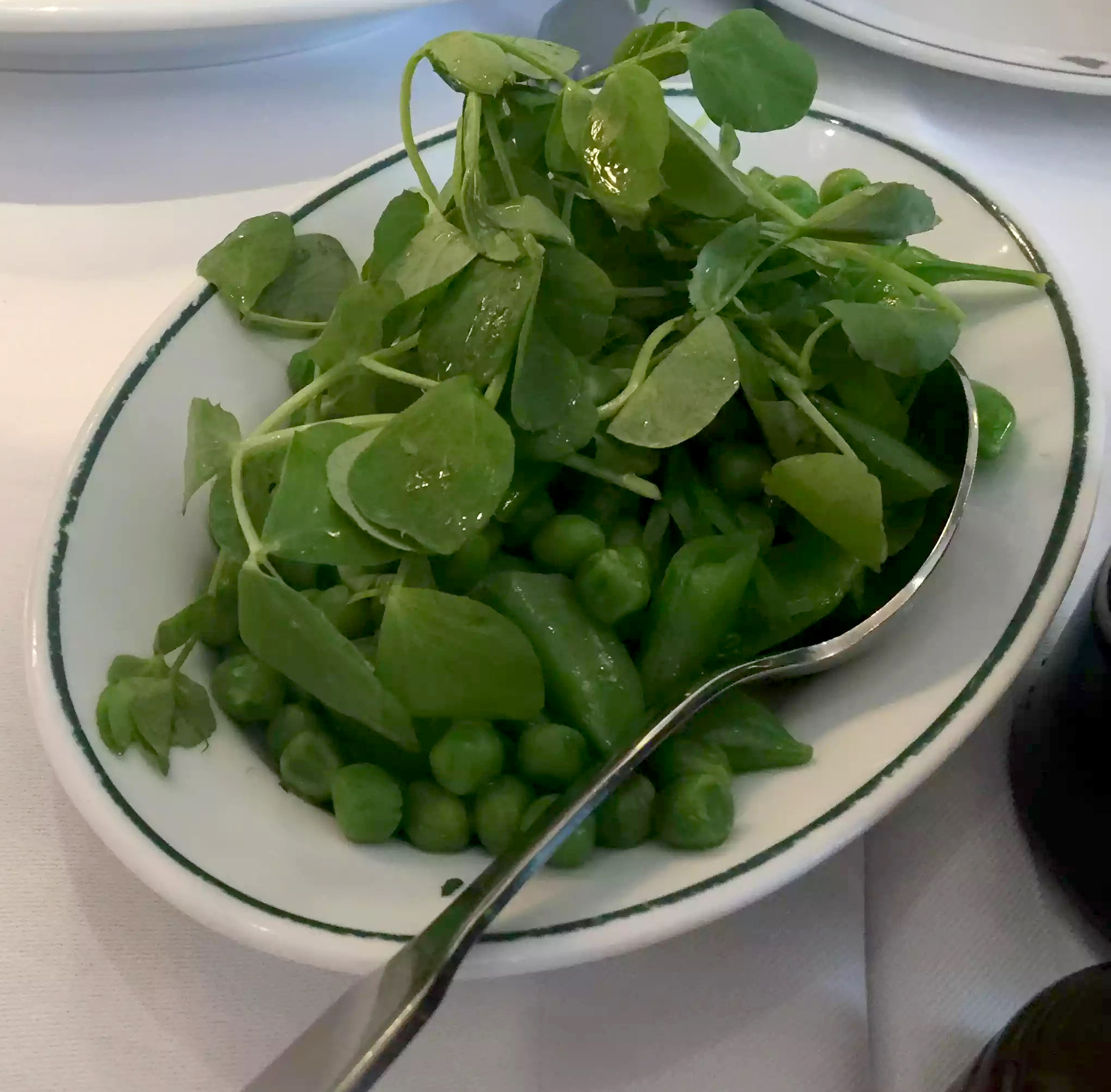 Ivy Cafe Restaurant Review Marylebone London Lunch Peas Sugar Snap Shoots