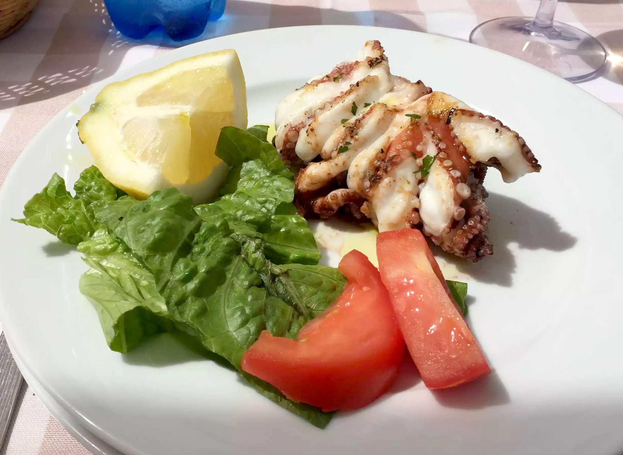 Taverna de Santos Torre Canne Puglia Italy Sunshine Sunbathing Beach Relax Restaurant Octopus