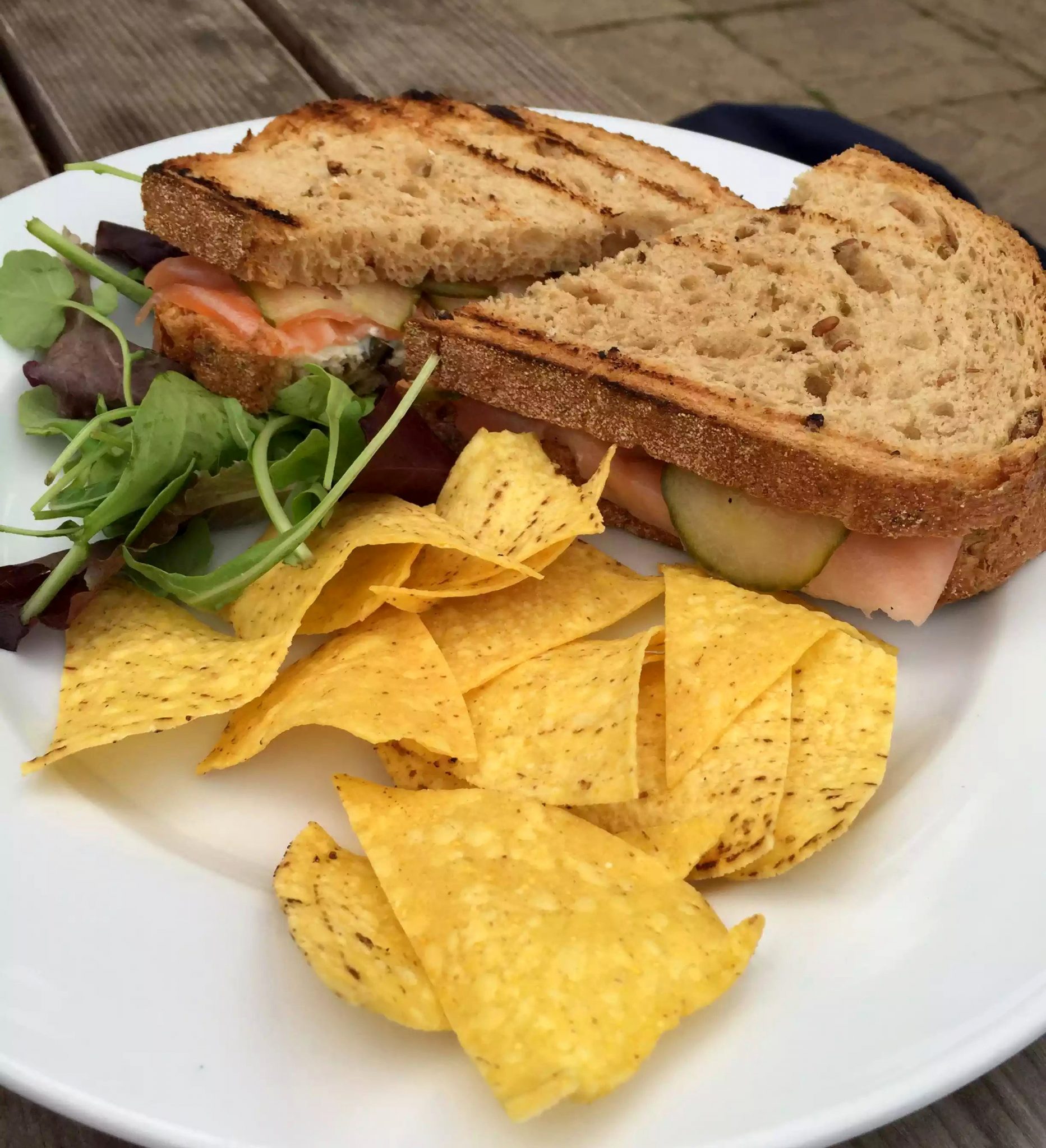 Skylark Cafe Restaurant Wandsworth Common Lunch Drinks Smoked Salmon Sandwich