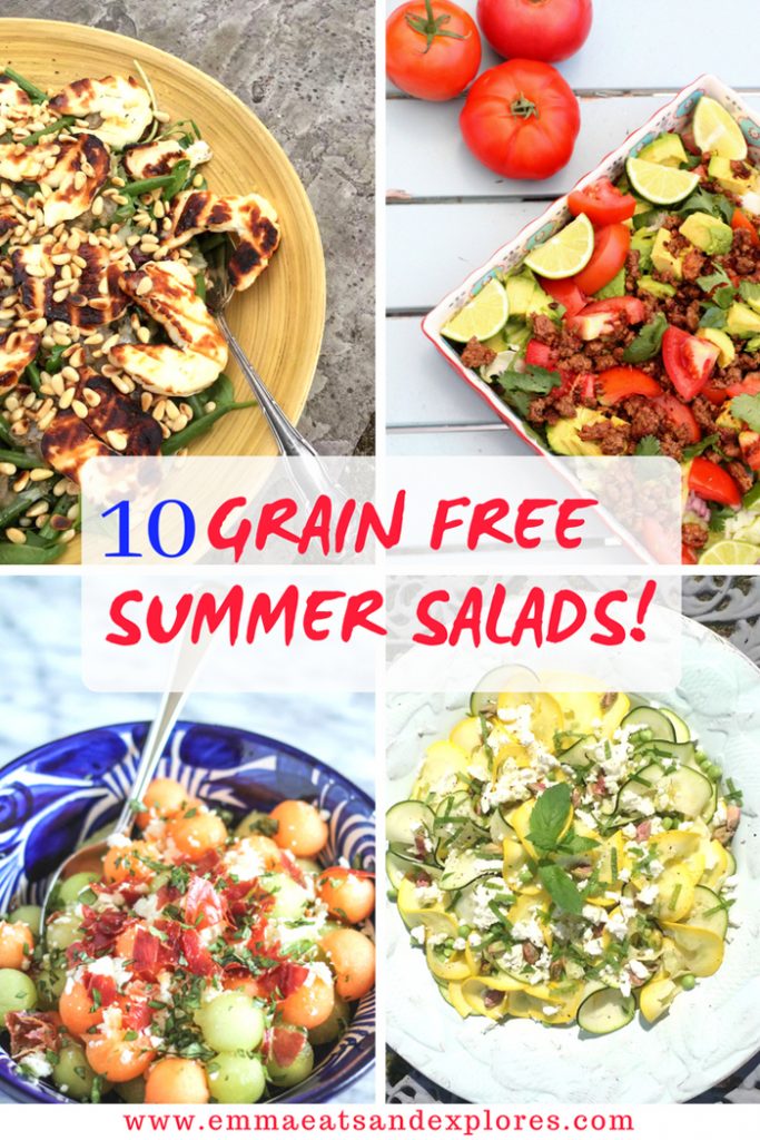 10 Grain Free Summer Salads by Emma Eats & Explores