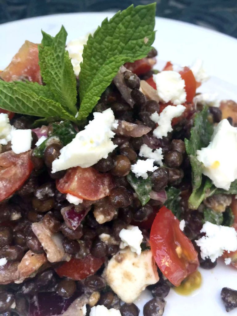 Lentil Feta Mint Salad - Grainfree, Glutenfree, Refined Sugarfree, SCD, Low Carb & Vegetarian by Emma Eats & Explores