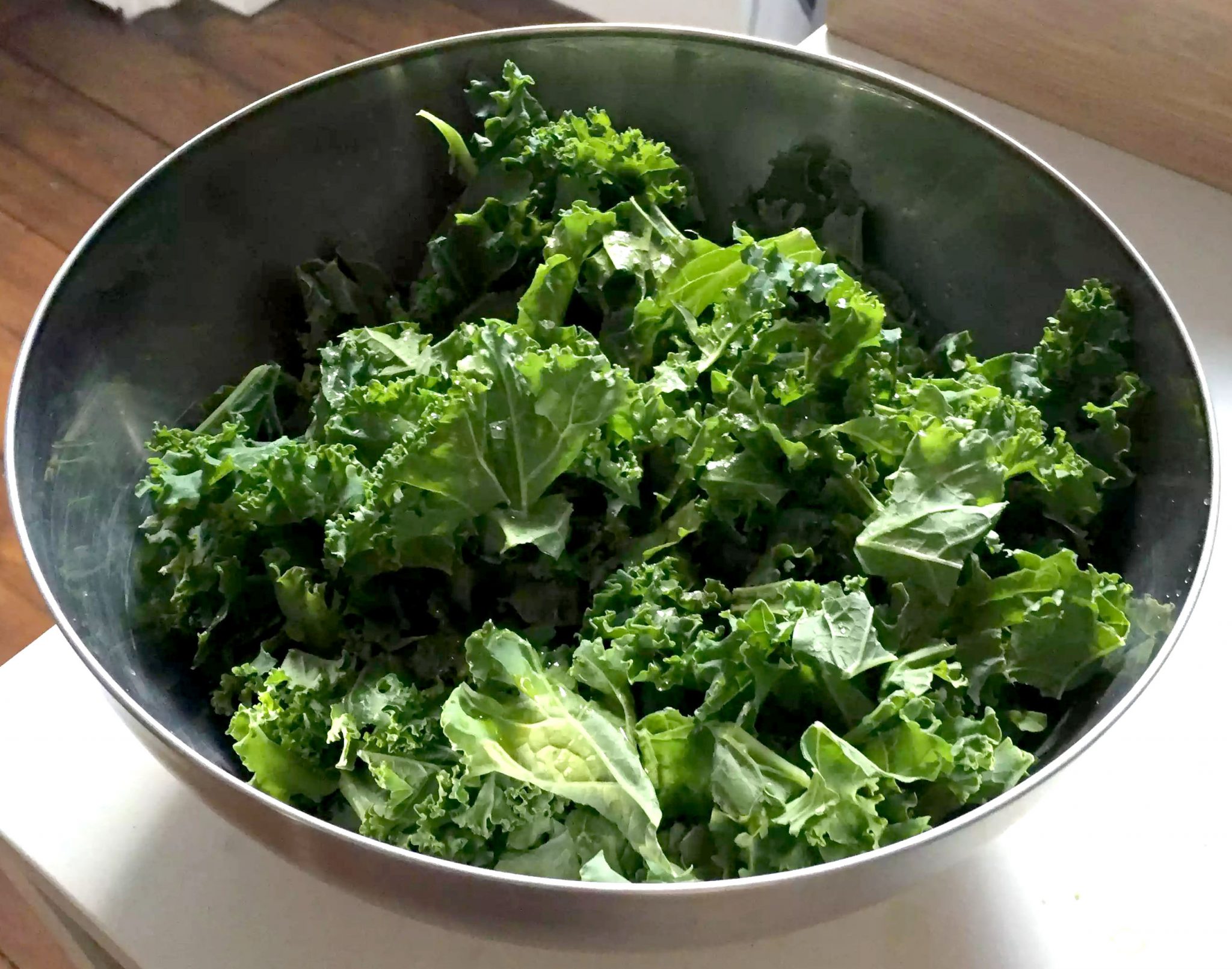 Kale, Roasted Broccoli & Almond Salad with Lemon Dressing by Emma Eats & Explores - Gluten-Free, Grain-Free, Dairy-Free, Sugar-Free, SCD, Paleo, Vegetarian, Vegan, Whole30