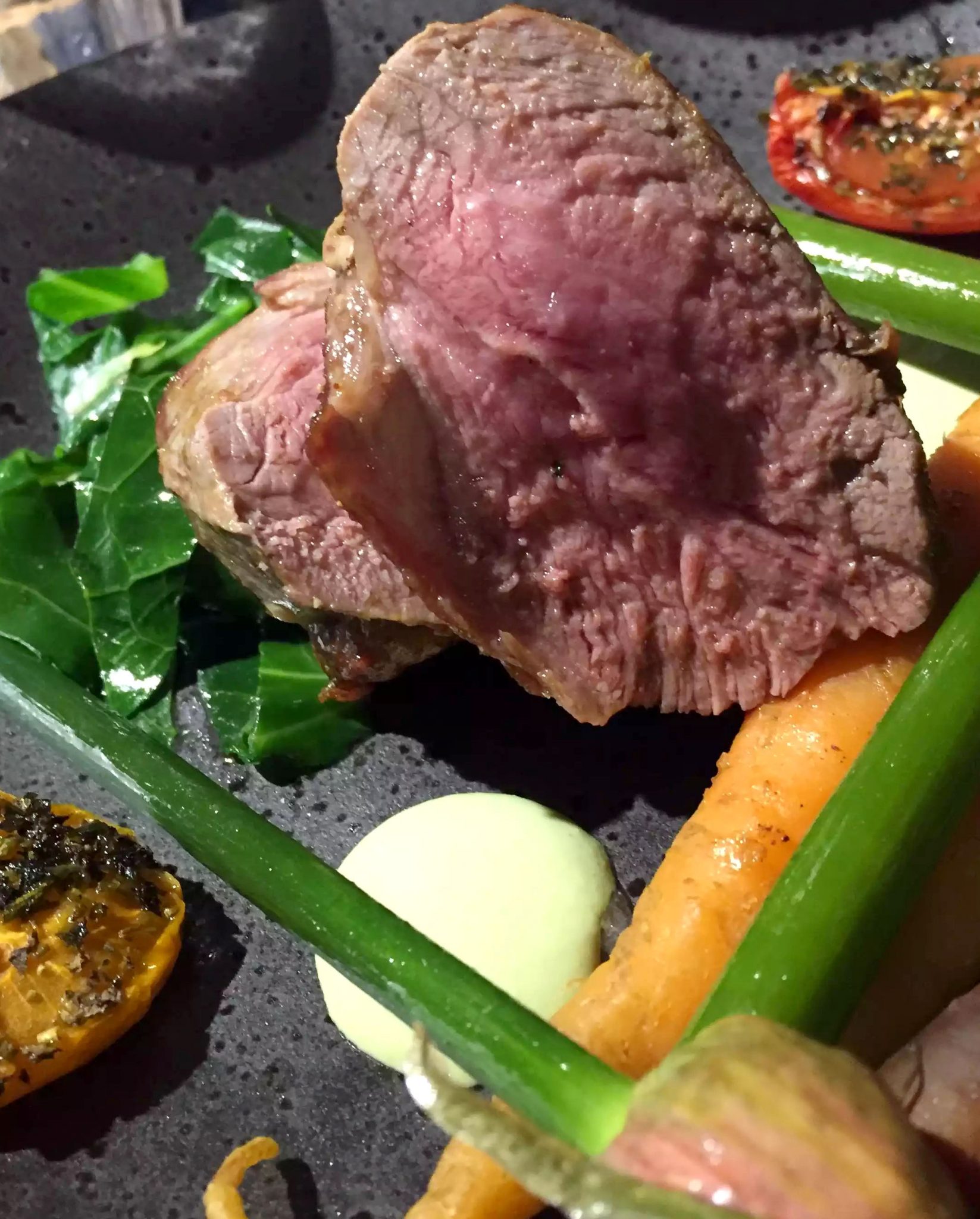 Great Northern Pub St Albans Wine Tasting Dinner Rump Lamb Garlic Scapes Heritage Tomatoes