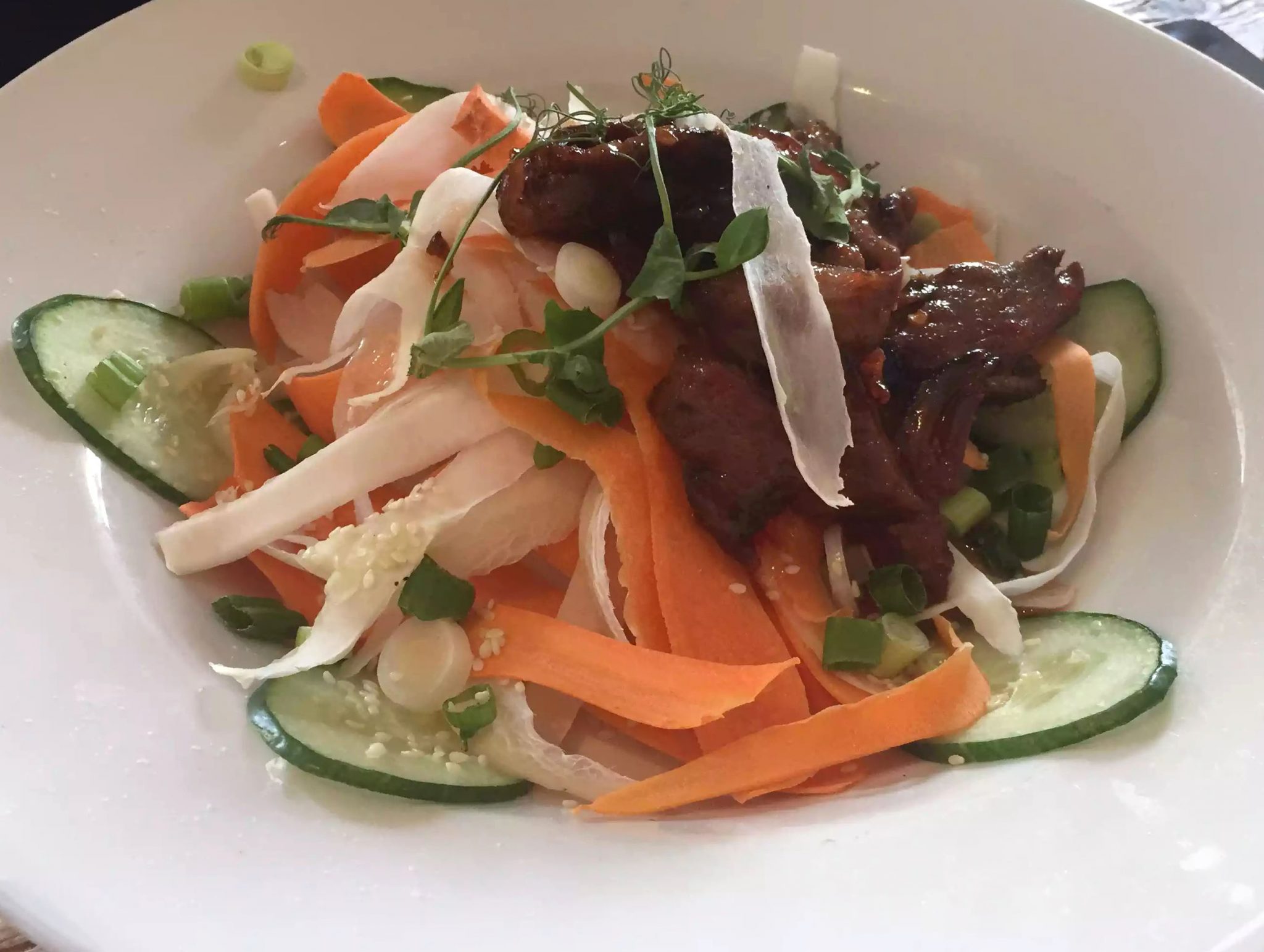St George & Dragon Wargrave Gastropub Menu Girl's Lunch Henley Regatta Duck Salad
