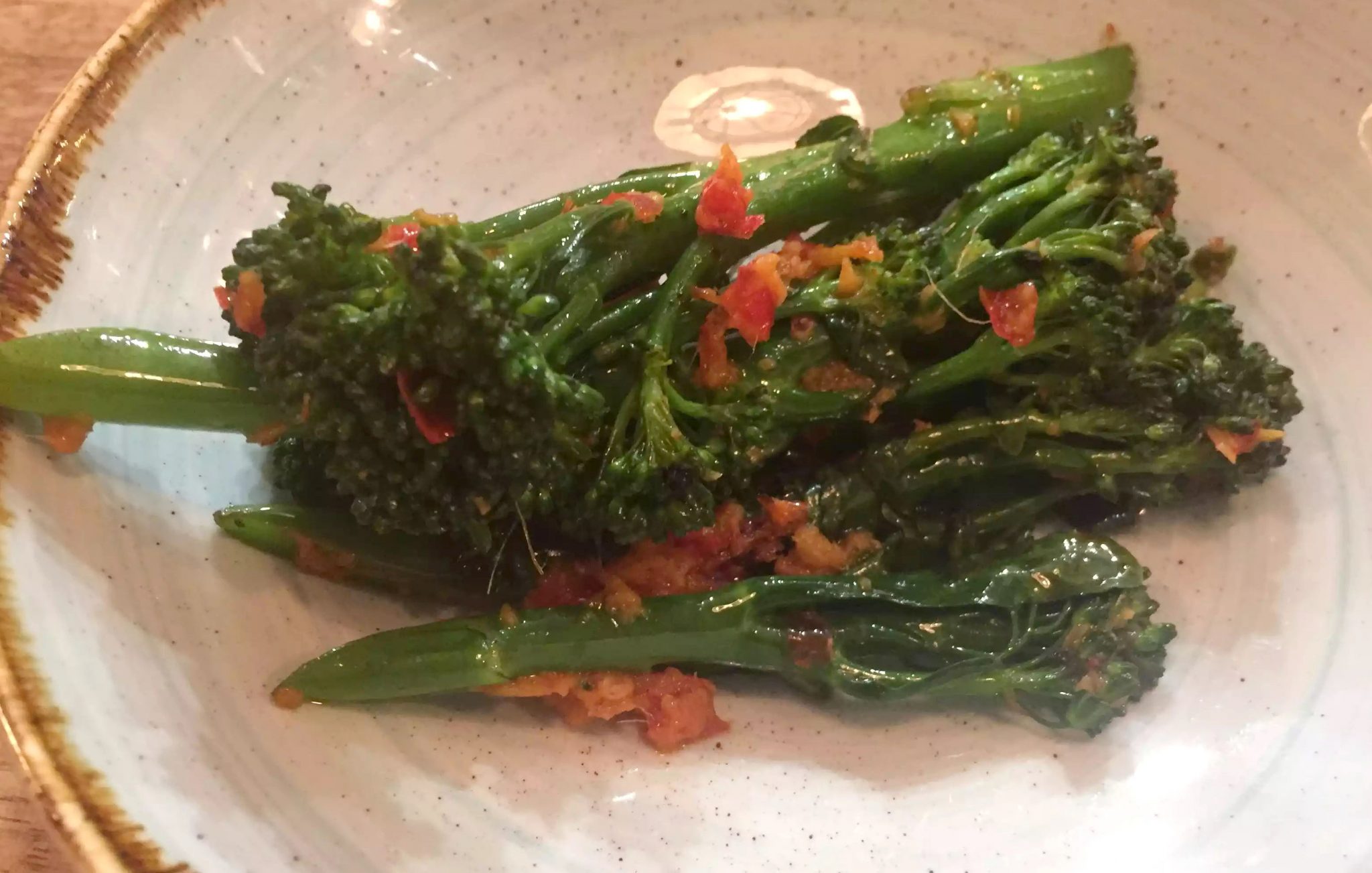 Lure Fish Kitchen North London Kentish Town Seafood Restaurant Broccoli Ginger Chilli