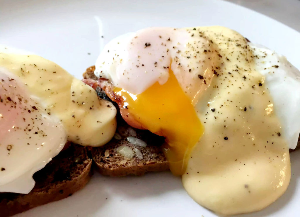 SCD Eggs Benedict - gooey yolk