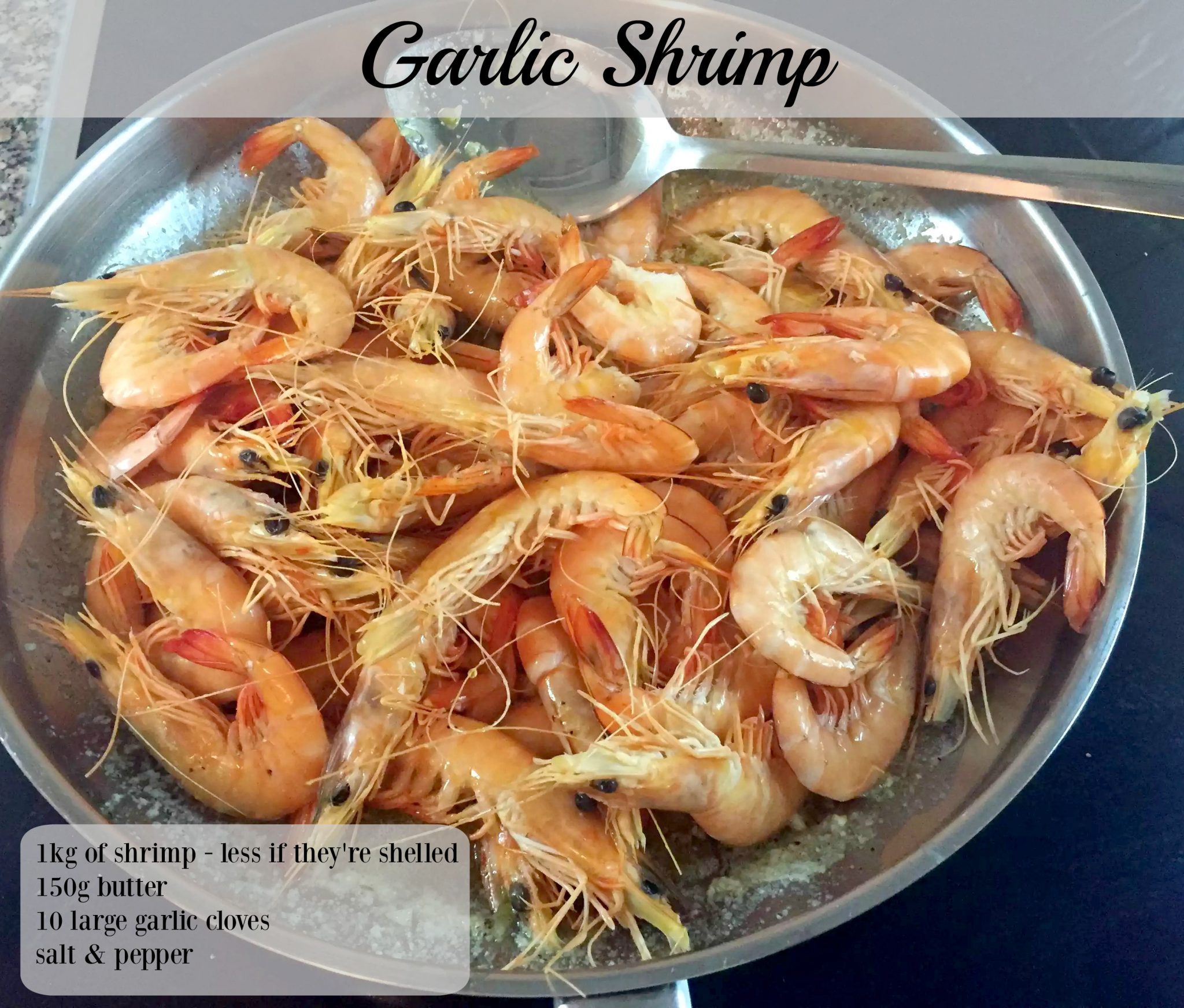 Garlic Shrimp SCD Paleo Clean-Eating, Gluten-Free, Grain-Free, Butter