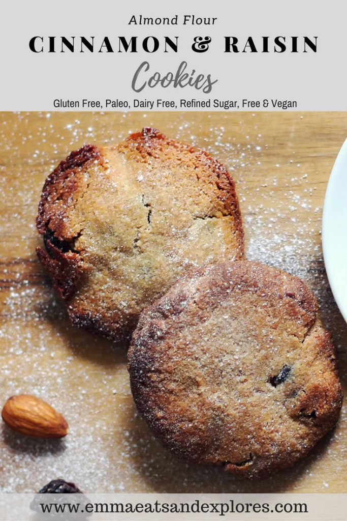 Cinnamon & Raisin Almond Flour Cookies
