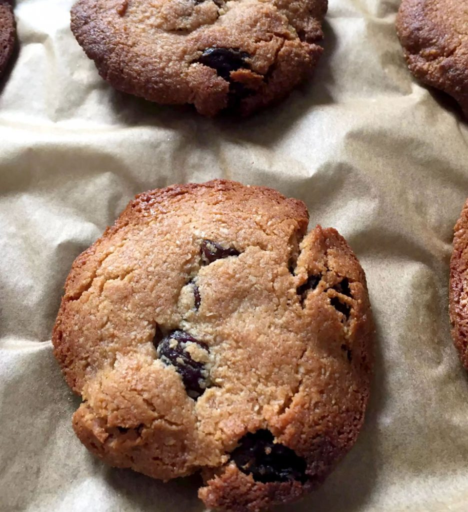 Baked Cinnamon & Raisin Almond Flour Cookies