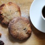Cinnamon & Raisin Almond Flour Cookies with Coffee