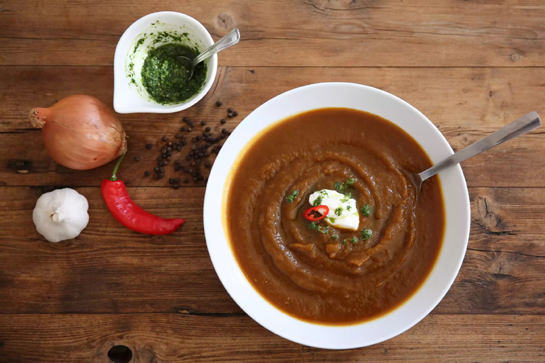 Roasted Butternut Squash Soup with Chilli & Cumin
