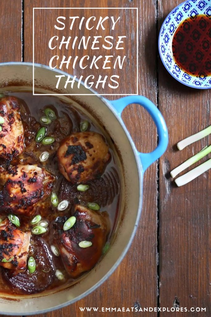 Sticky Chinese Chicken Thighs by Emma Eats & Explores - Grainfree, Glutenfree, Dairyfree, Refined Sugarfree, Paleo, Primal & Low Carb