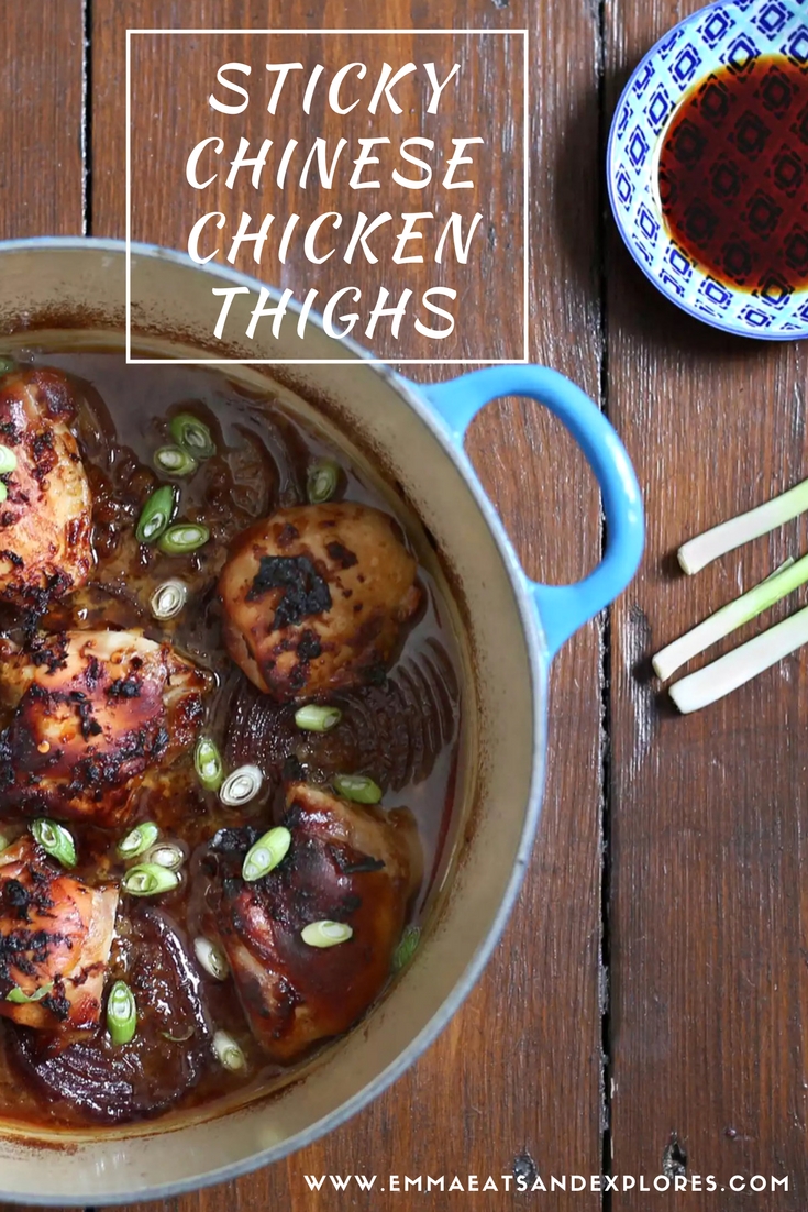Sticky Chinese Chicken Thighs - Emma Eats & Explores