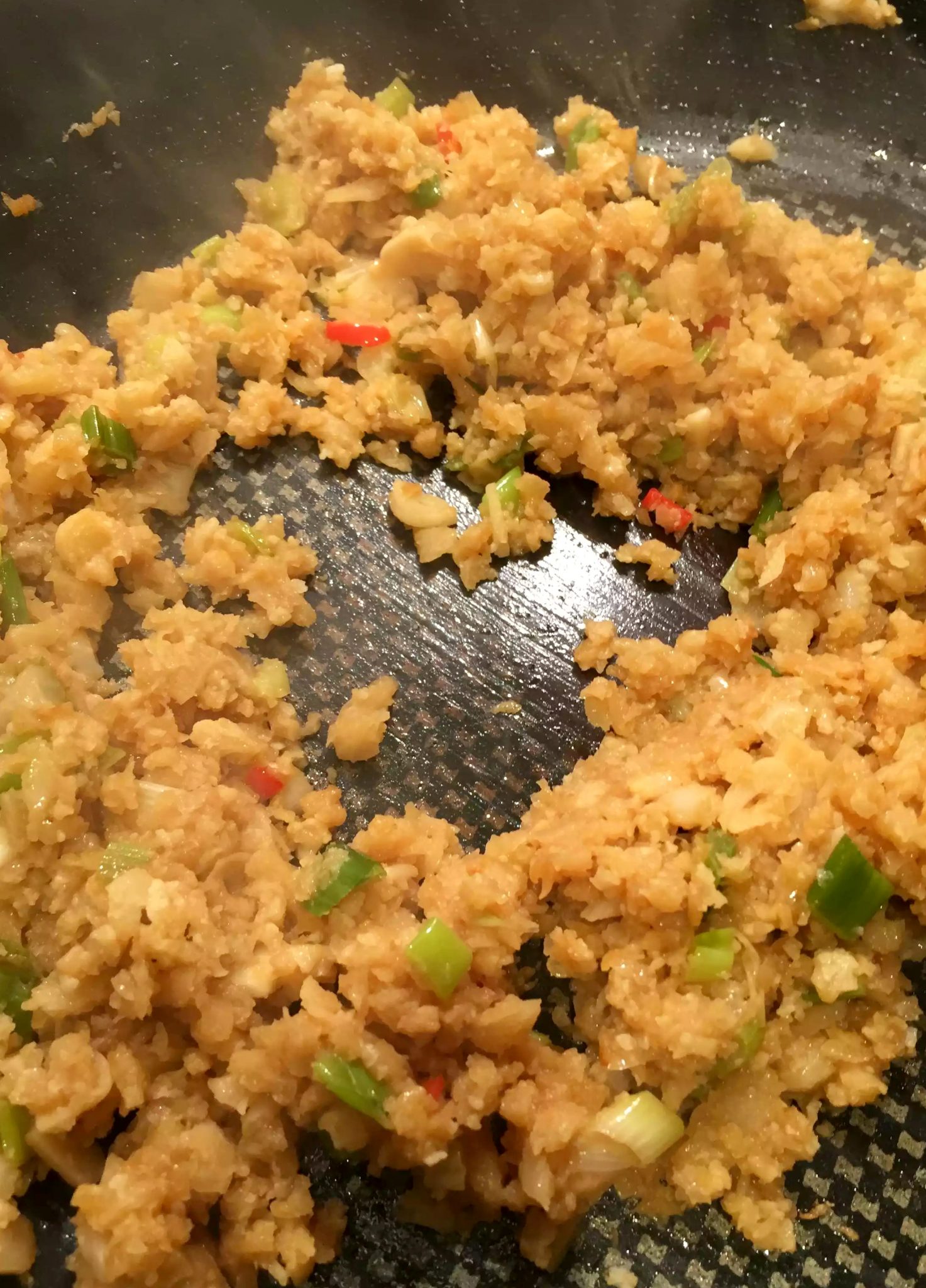 Kimchi Fried Cauliflower Rice by Emma Eats & Explores - Paleo, Gluten-Free, Grain-Free, Refined Sugar-Free, Vegan, Vegetarian, Dairy-Free