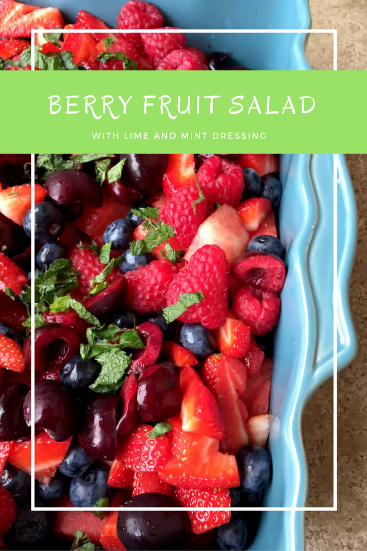 Berry Fruit Salad with a Mint & Lime Dressing by Emma Eats & Explores - SCD, Paleo, Glutenfree, Dairyfree, Grainfree, Sugarfree, Vegan, Vegetarian, Clean Eating
