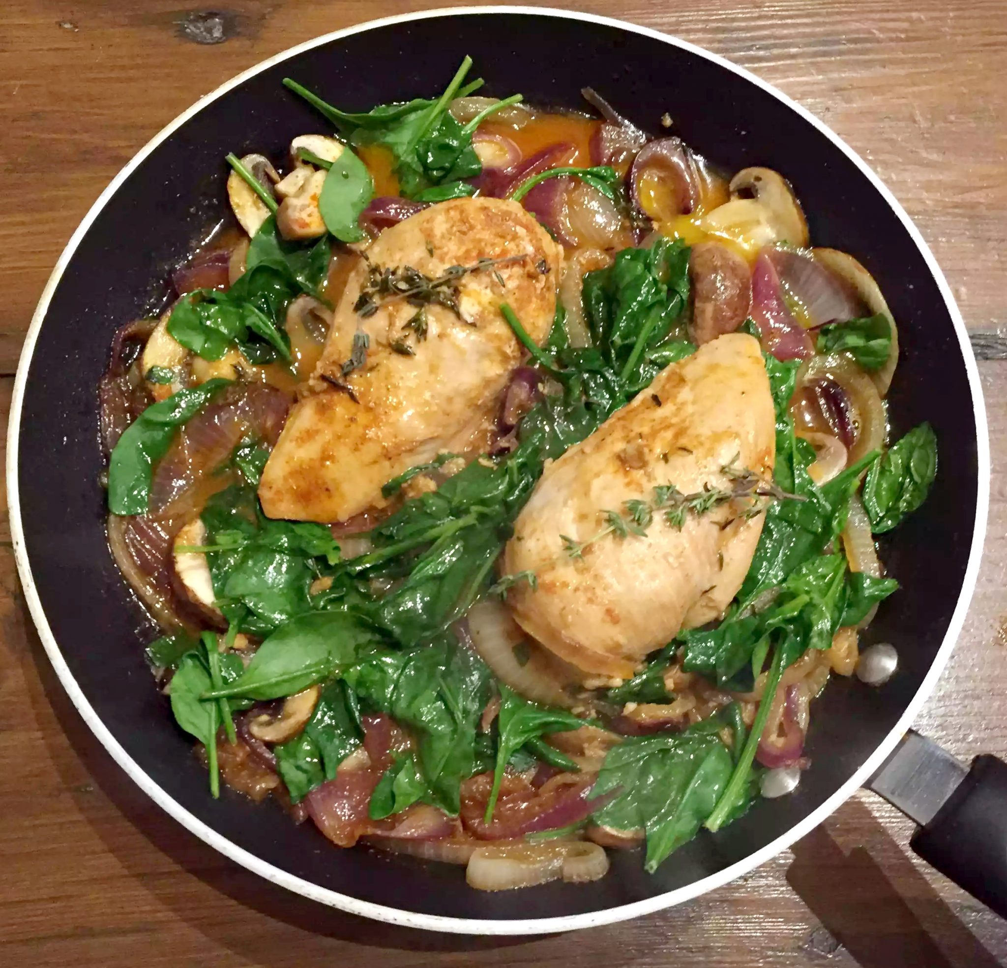 Paprika & Thyme Chicken Breasts in a Butter & White Wine Sauce