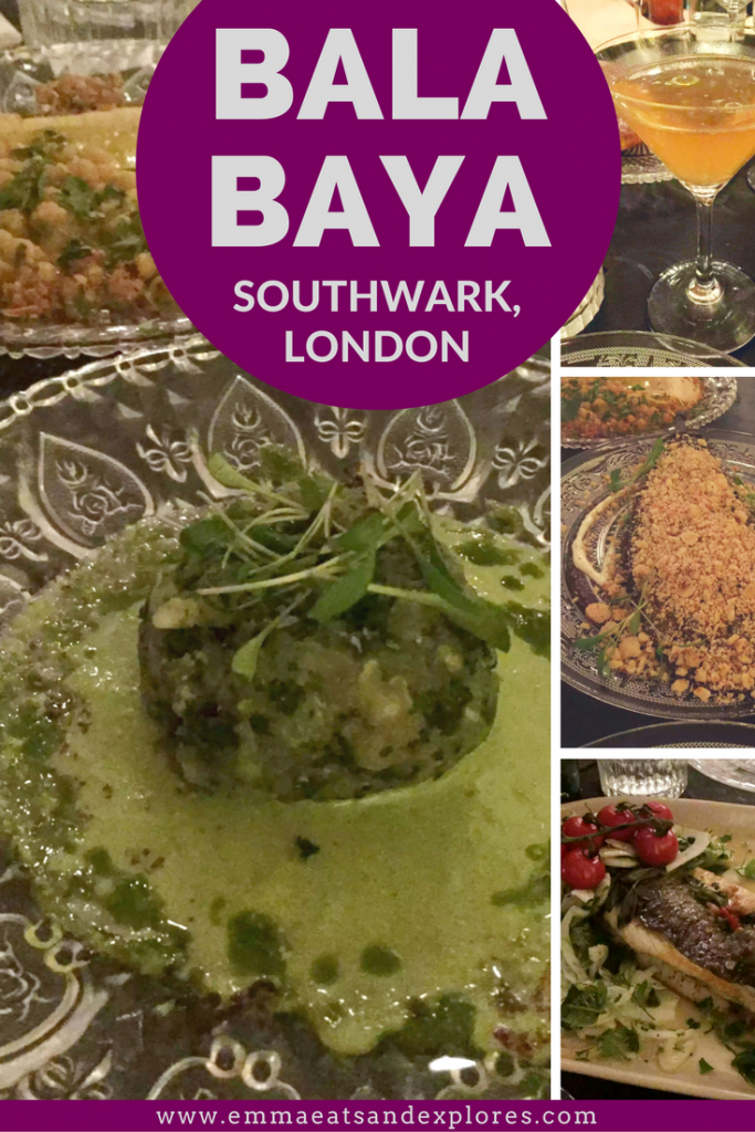 Bala Baya Restaurant, Southwark, London by Emma Eats & Explores