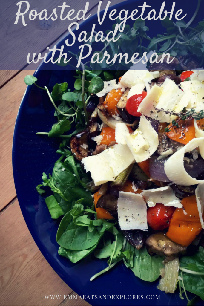 Roasted Vegetable Salad with Parmesan by Emma Eats & Explores - Gluten-Free, Grain-Free, Vegetarian, Sugar-Free, SCD, Paleo