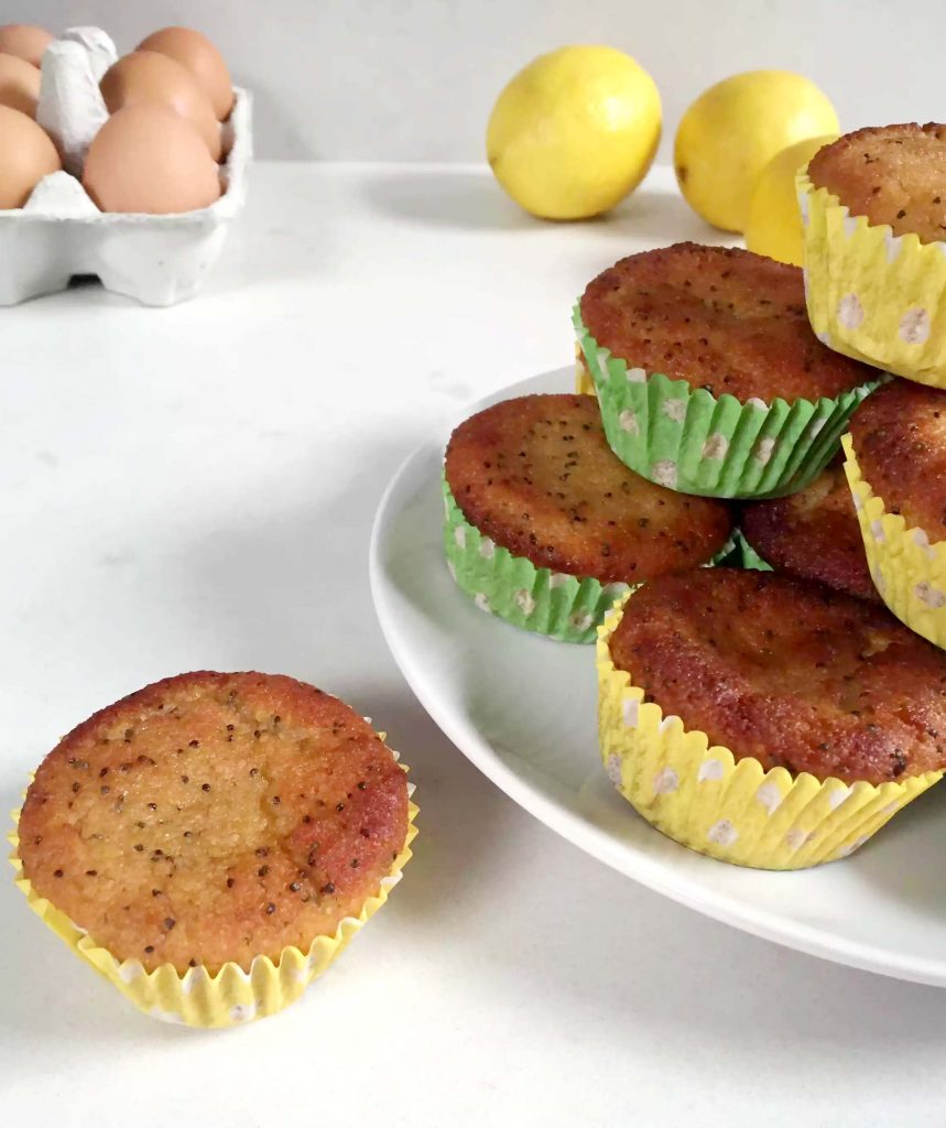 Lemon & Poppy Seed Muffins by Emma Eats & Explores - Grainfree, Glutenfree, Refined Sugarfree, Dairyfree, Paleo, SCD, Vegetarian