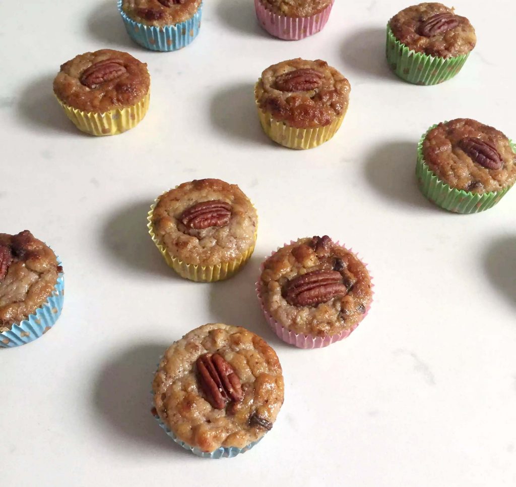 Chocolate Banana Muffins with Pecans by Emma Eats & Explores - Grainfree, Glutenfree, Dairyfree, Refined Sugarfree, Paleo, Low Carb