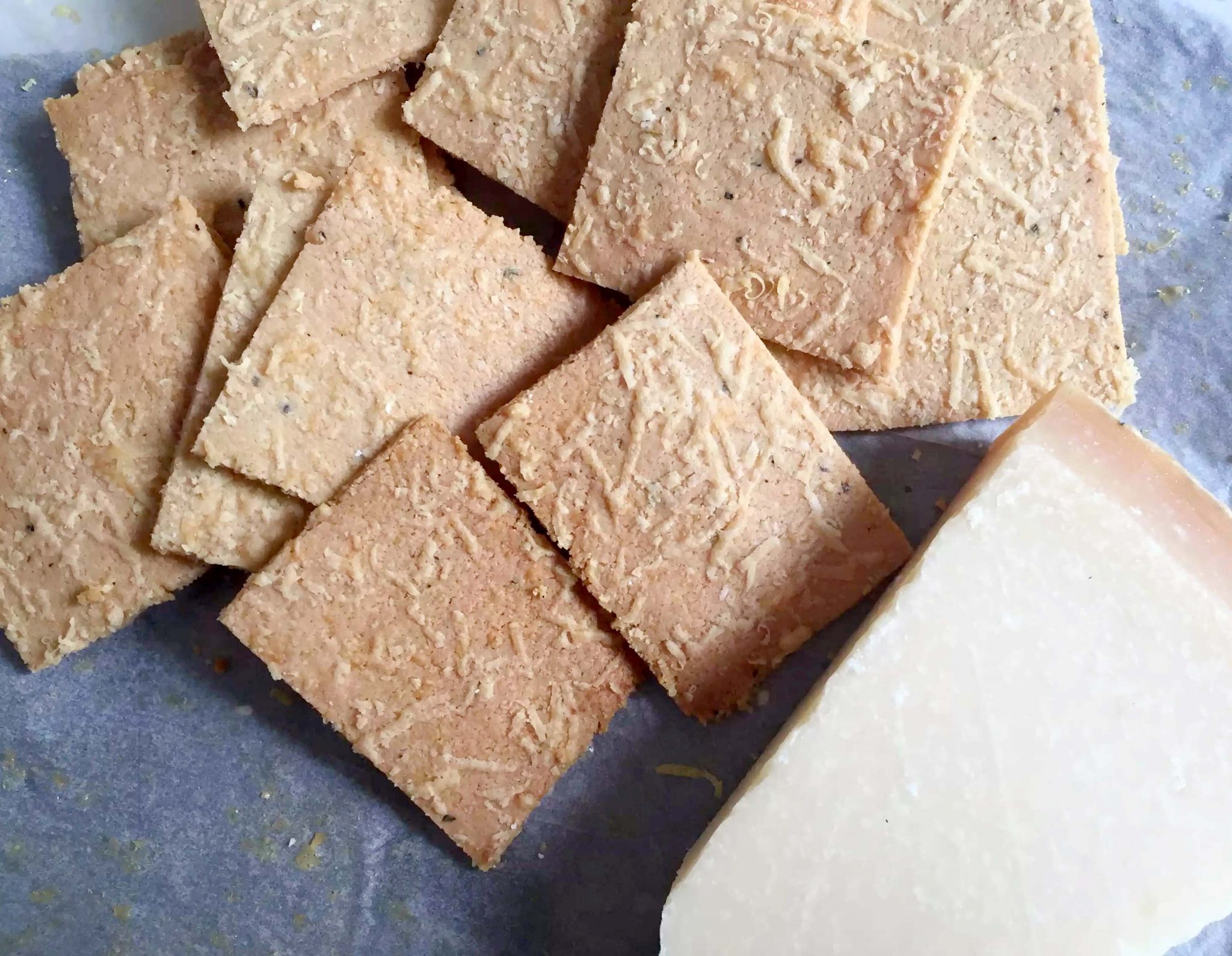 Parmesan Almond Flour Crackers