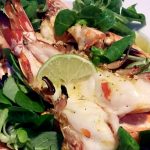 Grilled Jumbo Shrimp with Lime Butter Sauce by Emma Eats & Explores - Grainfree, Glutenfree, Sugarfree, Paleo, SCD, Whole30, Low Carb & Pescatarian