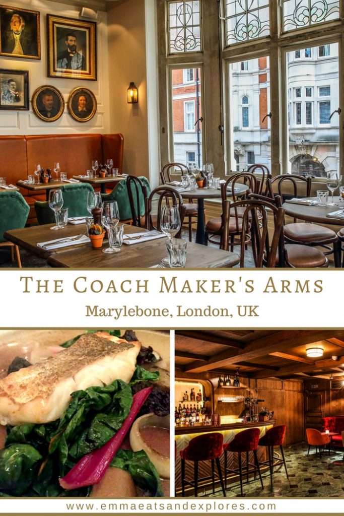 The Coach Maker's Arms - Marylebone, London by Emma Eats & Explores