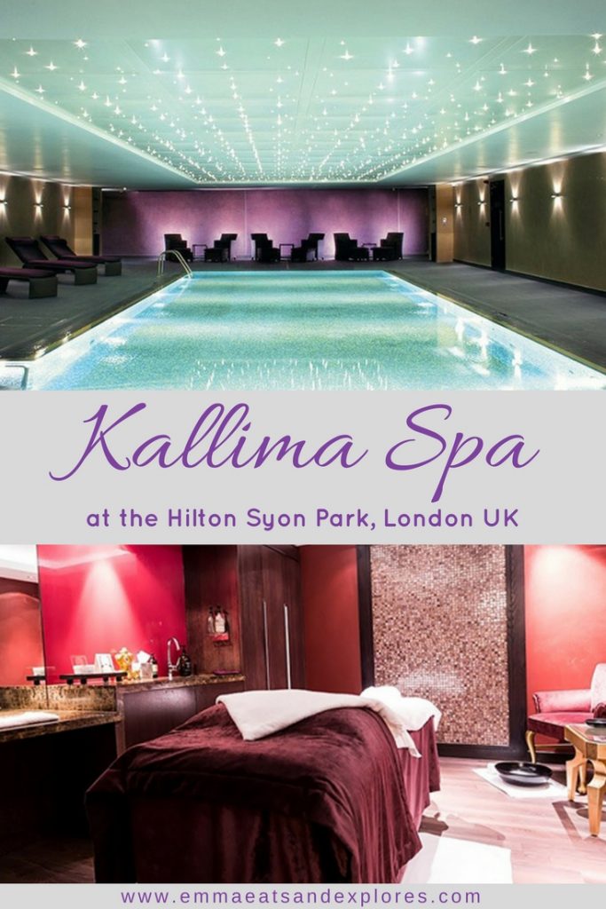 Kallima Spa at the Hilton Syon Park, London by Emma Eats & Explores