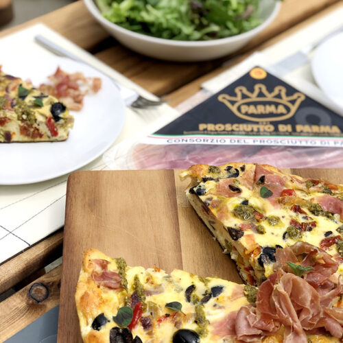 Mediterranean Vegetable & Parma Ham Frittata