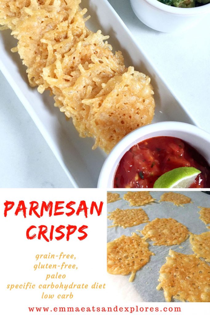 Parmesan Crisps by Emma Eats & Explores - SCD, Paleo, Grainfree, glutenfree, Low Carb, LCHF, SugarFree 