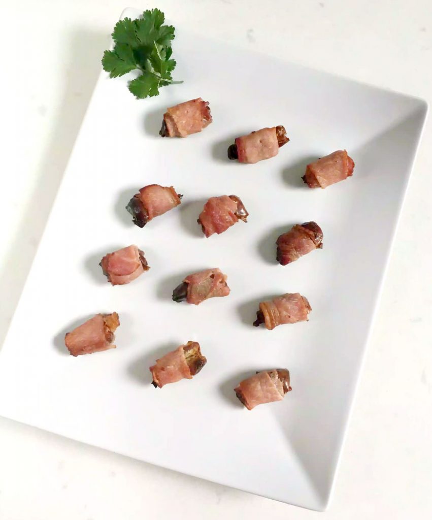 Devils on Horseback (Bacon Wrapped Dates) by Emma Eats & Explores - Grainfree, Glutenfree, Dairyfree, SCD, Paleo, Whole30 & Low Carb