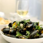 Moules Marinières - Mussels in a Garlic & White Wine Sauce by Emma Eats & Explores - Grainfree, Glutenfree, Sugarfree, Pecatarian, Low Carb, Paleo & SCD