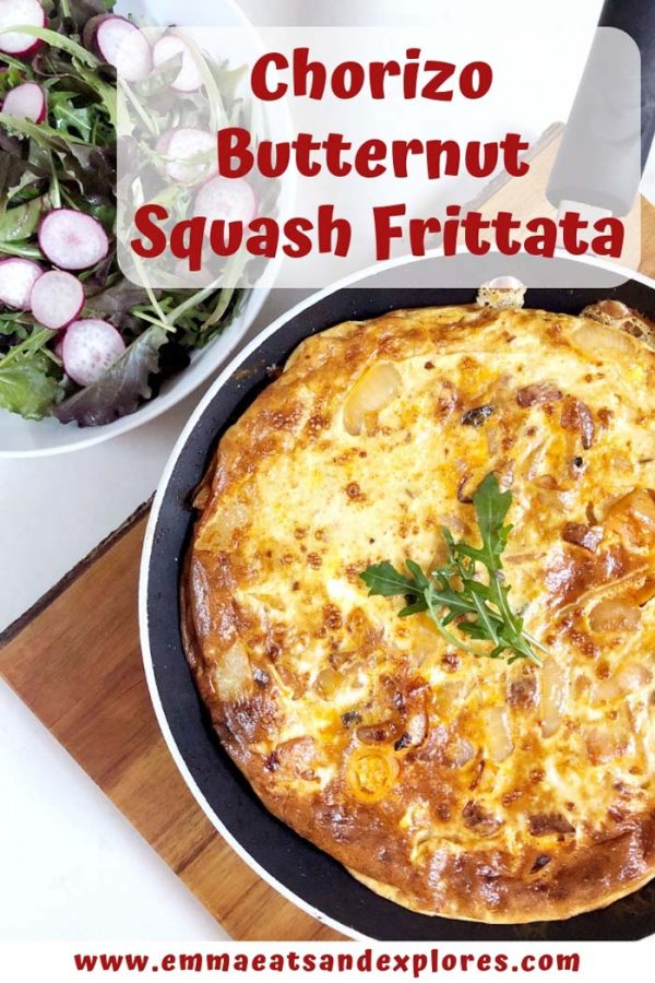 Chorizo Butternut Squash Frittata - Emma Eats & Explores