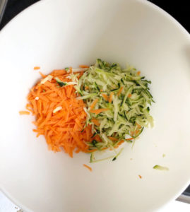 Grated Carrot & Courgette (Zucchini)