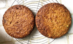 Baked Grainfree Carrot & Courgette Cake