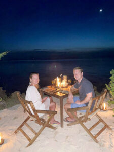 Clifftop Dinner, Chumbe Island, Zanzibar