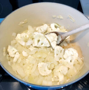 Diced Onion & Chopped Cauliflower