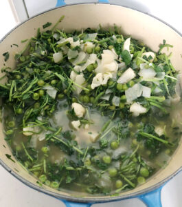 Vegan Watercress & Pea Soup Ingredients