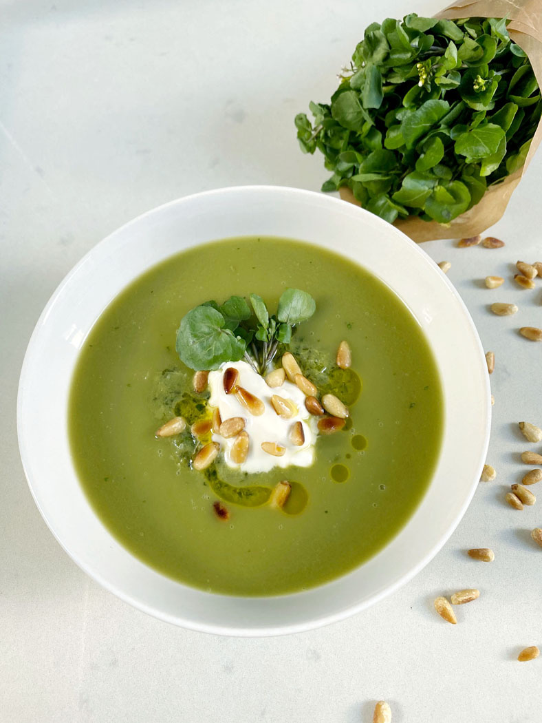 Vegan Watercress & Pea Soup