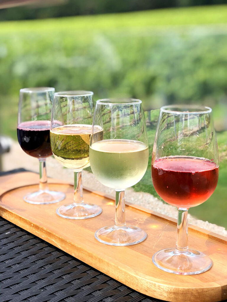 Sparkling Wine Flight at Bolney Wine Estate