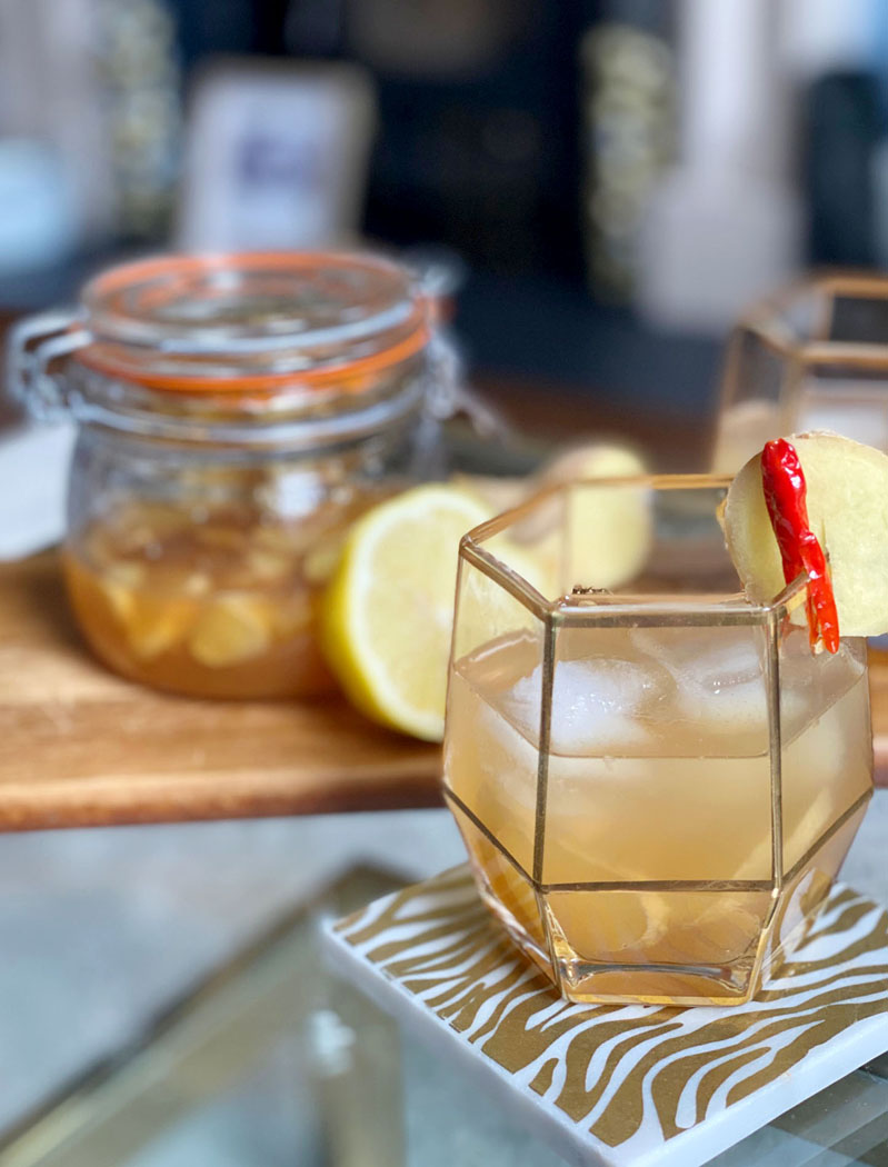 Non-Alcoholic Spicy Ginger Switchel (Haymaker’s Punch)