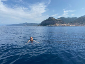 Swimming in the Sicilian Sea